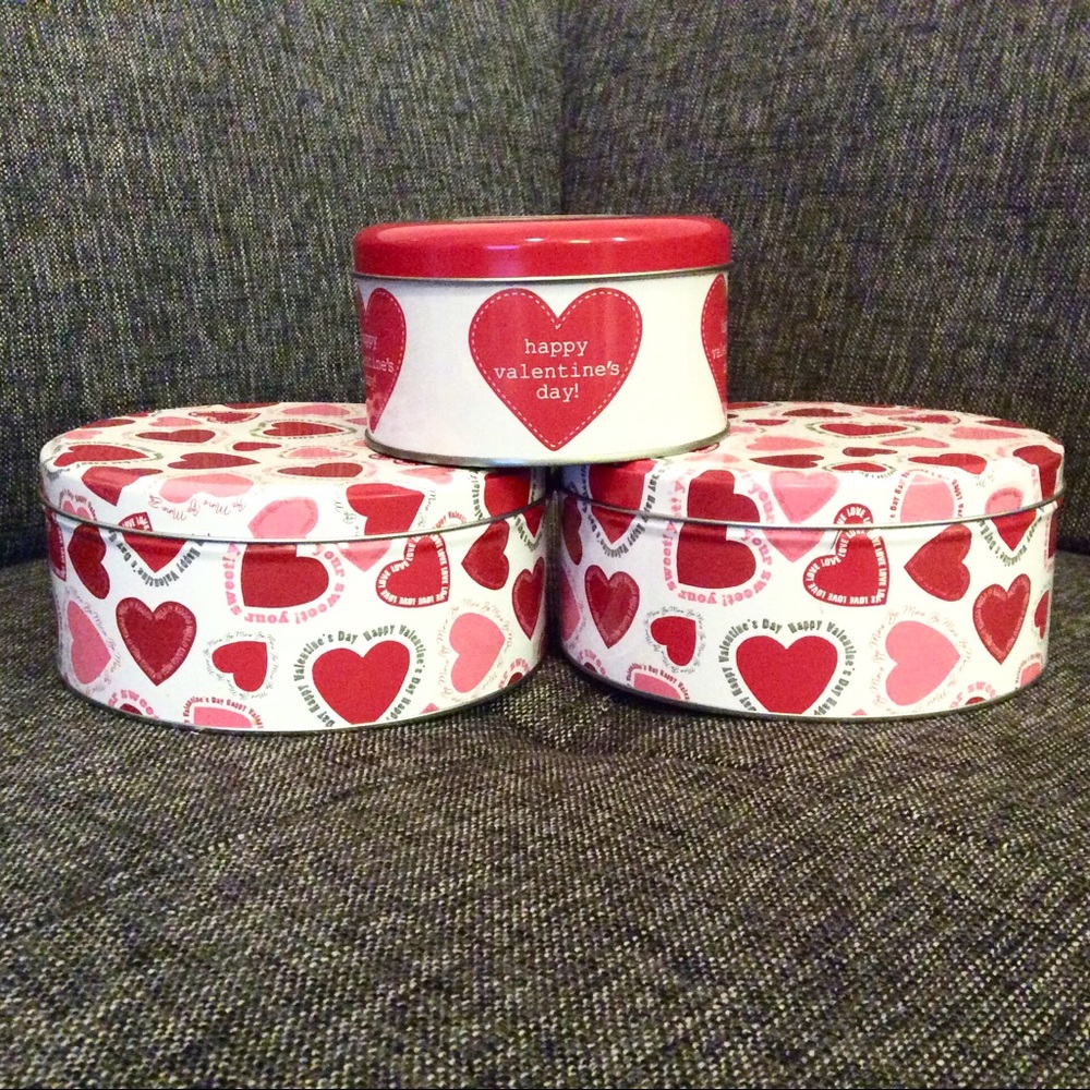 💕❤️Valentine’s Day Tin Canisters❤️💕